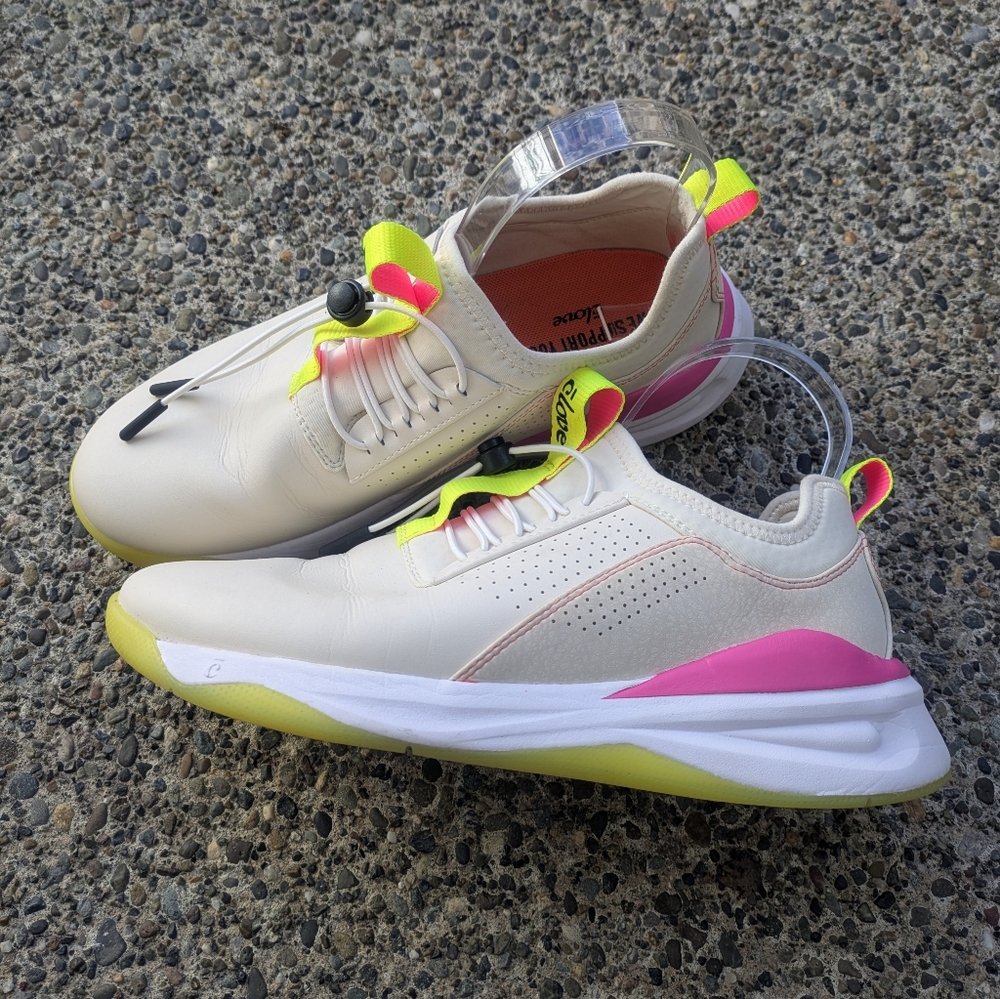 Stylish Women's Sneakers in Lemonade (pink, yellow and cream)